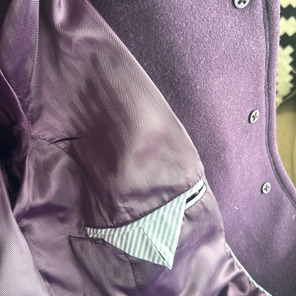 Lands’ End Cashmere & Wool Pea Coat - Picture 4 of 7